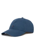 Czapki damskie - Tommy Hilfiger Czapka z daszkiem Flag Soft 6 Panel Cap AM0AM14099 Niebieski - miniaturka - grafika 1
