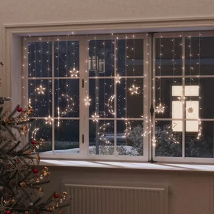 vidaXL Lampki świąteczne z gwiazdkami i księżycami na pilota 345 LED 328798 - Oświetlenie świąteczne - miniaturka - grafika 1