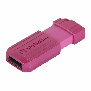Verbatim USB flash disk, USB 2.0, 128GB, Store,N,Go PinStripe, różowy, 49460, do archiwizacji danych - Pendrive - miniaturka - grafika 3