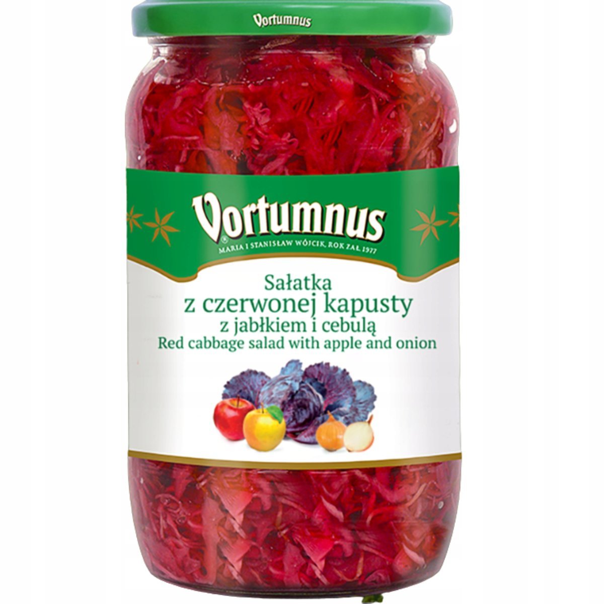 SAŁATKA Z CZERWONEJ KAPUSTY Z JABŁKIEM VORTUMNUS 750G