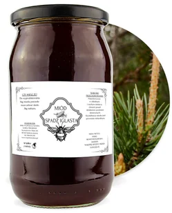 Miód Spadź Iglasta 1050g - Miód - miniaturka - grafika 1
