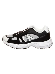 Calvin Klein Skórzane sneakersy w kolorze czarno-białym - Trampki męskie - miniaturka - grafika 1