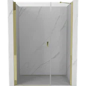 Ścianki i drzwi prysznicowe - Mexen Mist-B drzwi prysznicowe uchylne 115 cm, transparent, złote - 8A2-115-001-50-00 - miniaturka - grafika 1