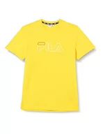 Koszulki męskie - FILA Męski T-shirt SOFADE, Lemon Chrome, S, Lemon Chrome, S - miniaturka - grafika 1