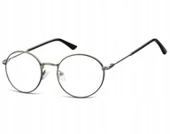 Okulary korekcyjne, oprawki, szkła - Sunoptic Lenonki okrągłe Okulary oprawki optyczne 919E grafitowe - miniaturka - grafika 1