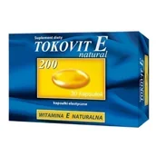 Witaminy i minerały - PRZEDSIĘBIORSTWO PRODUKCJI FARMACEUTYCZNEJ HASCO-L Tokovit E 200 60 Kapsułek - miniaturka - grafika 1