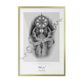 Ramki na zdjęcia - Ramka w złotym wykończeniu TULUP złota na zdjęcia – 20x30 cm – prostokątna - miniaturka - grafika 1