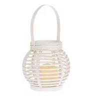 Lampy pozostałe - Dakls Lampion LED 13 x 14 x 14 cm (biały) - miniaturka - grafika 1