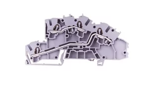 Złączka szynowa 2-piętrowa 2,5mm2 L/L szara Topjob - Bezpieczniki elektryczne - miniaturka - grafika 1