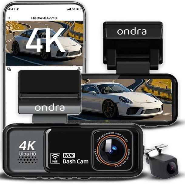 Kamera Samochodowa Wideorejestrator 4k Kamera Cofania