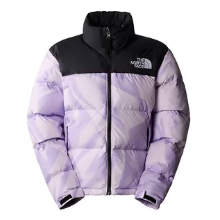 Kurtki i kamizelki sportowe damskie - Kurtka The North Face 1996 Retro Nuptse 0A3XEOUI61 - fioletowo-czarna - grafika 1