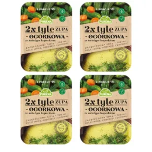 Purena Zagęszczona zupa ogórkowa ze świeżym koperkiem zestaw 4 x 350 g - Zupy w płynie - miniaturka - grafika 1