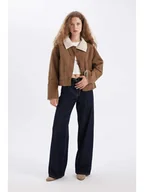 Kurtki damskie - DeFacto Kurtka przejściowa w kolorze jasnobrązowym - miniaturka - grafika 1