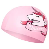 Zabawki zręcznościowe - NQC UNICORN RÓŻOWY DZIECIĘCY CZEPEK SILIKONOWY NILS AQUA - miniaturka - grafika 1