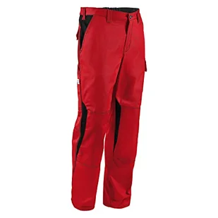 KÜBLER Workwear KÜBLER Image Dress spodnie robocze, czerwone, rozmiar 50, męskie spodnie robocze ze wzmocnionej bawełny, spodnie robocze z kieszeniami ochronnymi na kolana zgodnie z normą EN 14404, - Spodenki męskie - miniaturka - grafika 1