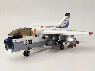 Klocki konstrukcyjne samolot szturmowy 683-elementy ZA4622 - Klocki - miniaturka - grafika 1