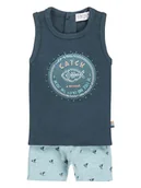 Kaftaniki dla niemowląt - Dirkje 2-częściowy zestaw w kolorze niebiesko-błękitnym - miniaturka - grafika 1