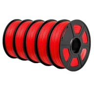 Filamenty i akcesoria do drukarek 3D - Filament PLA do drukarek 3D, przyjazny dla środowiska, wysoka wytrzymałość, wszechstronne zastosowanie, PLA czerwony - miniaturka - grafika 1