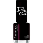 Lakiery do paznokci - Rimmel London Super, lakier do paznokci, ciemnoszare połysk, 8 ML ciemnoczerwony 34774403901 - miniaturka - grafika 1