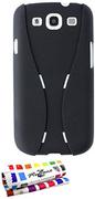 Etui i futerały do telefonów - MUZZANO Ultra-Slim Hard Case SAMSUNG I9300 [The CupCase Premium] [Black] + MUZZANO® STYLET i SZYFONU - NAJLEPSZA, ELEGANCKA I TRWAŁA ochrona przed wstrząsami dla Twojego SAMSUNG I9300 - miniaturka - grafika 1