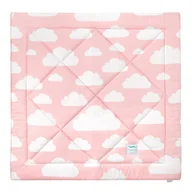 Maty edukacyjne - Mata niemowlęca różowo szara w chmurki Clouds - miniaturka - grafika 1
