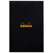 Notesy i bloczki - Blok Rhodia N°19 A4+ 21x31,8 cm, kratka, czarny - miniaturka - grafika 1