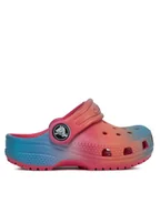 Buty dla dziewczynek - Crocs Klapki Crocs Classic Color Dip Clog T 209043 Różowy - miniaturka - grafika 1