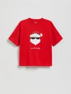 Koszulki dla chłopców - Reserved - Świąteczny t-shirt - czerwony - miniaturka - grafika 1