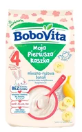 Kaszki dla dzieci - Bobovita Kaszka mleczno-ryżowa bananowa bez cukru 230g - miniaturka - grafika 1