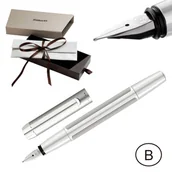 Pióra wieczne - Pióro wieczne PURA P40 B srebrne, Pelikan - miniaturka - grafika 1