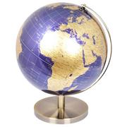 Globusy - Dekoracyjny globus granatowo - złoty Kari Ø25 cm - miniaturka - grafika 1
