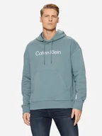 Bluzy męskie - Bluza męska z kapturem kangurka Calvin Klein K10K111345-CFQ M Niebieska (8721107026701). Bluzy z kapturem męskie - miniaturka - grafika 1