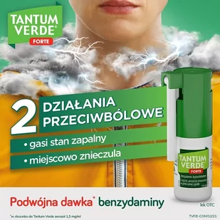 Tantum Verde Forte 3mg/ml aerozol 15ml - Przeziębienie i grypa - miniaturka - grafika 2