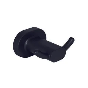 Wieszaczek podwójny Go czarny mat - Wieszaki łazienkowe - miniaturka - grafika 1