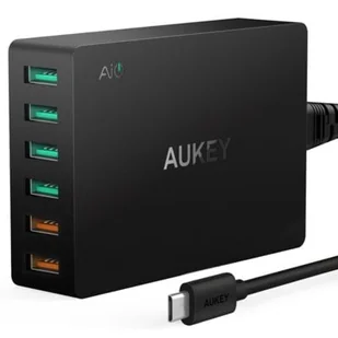 Aukey Ładowarka sieciowa PA-T11 6x USB Quick Charge 3.0 15.6A 60W - Ładowarki samochodowe - miniaturka - grafika 5