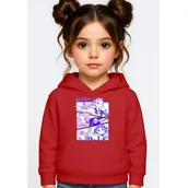 Bluzy dla dziewczynek - BLUZA DZIECIĘCA K-POPOWE ŁOWCZYNIE DEMONÓW HUNTRIX 146-152 Z KAPTUREM - miniaturka - grafika 1