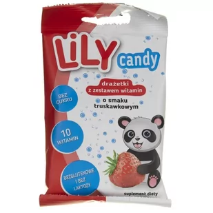 LILY LILY CANDY DRAŻETKI WITAMINOWE TRUSKAWKOWE 40G - Inne słodycze - miniaturka - grafika 1