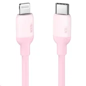 Kable USB - Ugreen kabel do szybkiego ładowania USB Typ C - Lightning (certyfikat MFI) chip C94 Power Delivery 1m różowy (60625 US387) - miniaturka - grafika 1
