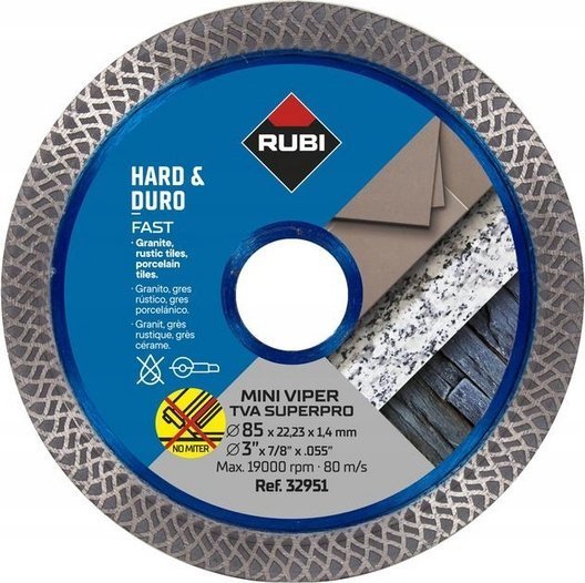 Rubi TARCZA DIAMENTOWA TVA 85mm SUPERPRO MINI VIPER