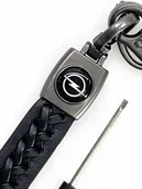 Breloki - Brelok Do Kluczy Samochodowy Opel Metal Skóra - miniaturka - grafika 1