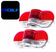 Akcesoria tuningowe - Komplet Projektory Led Logo Vw Golf Mk3 1H Mk4 1J Golf III IV Lampki Drzwi - miniaturka - grafika 1