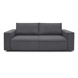 Ciemnoszara sztruksowa sofa rozkładana Bobochic Paris Nihad, 245 cm - Sofy i kanapy - miniaturka - grafika 1