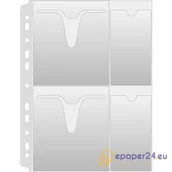 Koszulki na dokumenty - KOSZULKI NA CD/DVD DONAU A4/160µM KRYSTALICZNE - miniaturka - grafika 1