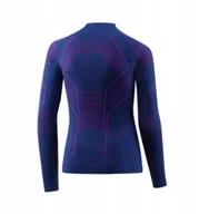 Bluzy dla dziewczynek - LS1612J Bluza dziecięca THERMO JUNIOR jeansowy/fioletowy 140/146 - miniaturka - grafika 1