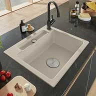 Zlewozmywaki - Villeroy & Boch Siluet 60 S Flat RW Stone White 33462FRW - miniaturka - grafika 1