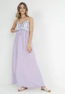 Sukienki - Fioletowa Sukienka Wing In - miniaturka - grafika 1