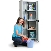 Pozostałe meble ogrodowe - Artplast Szara Szafa Ogrodowa Balkonowa Z Miejscem Na Mop C70/172PS ArtPlast APC70/172PS - miniaturka - grafika 1