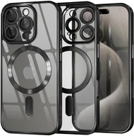 Etui i futerały do telefonów - Etui Supero TPU Acrylic z MagSafe do iPhone 16 Pro, czarne - miniaturka - grafika 1
