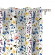 Zasłony - Zasłona SPRING wzór SP06 | wiosenna łąka 150 x 200 cm tkanina standard - miniaturka - grafika 1