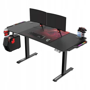 Biurko gamingowe elektryczna regulacja Ultradesk Level V2 Led Rgb - Biurka gamingowe - miniaturka - grafika 1